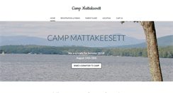 Desktop Screenshot of campmattakeesett.org